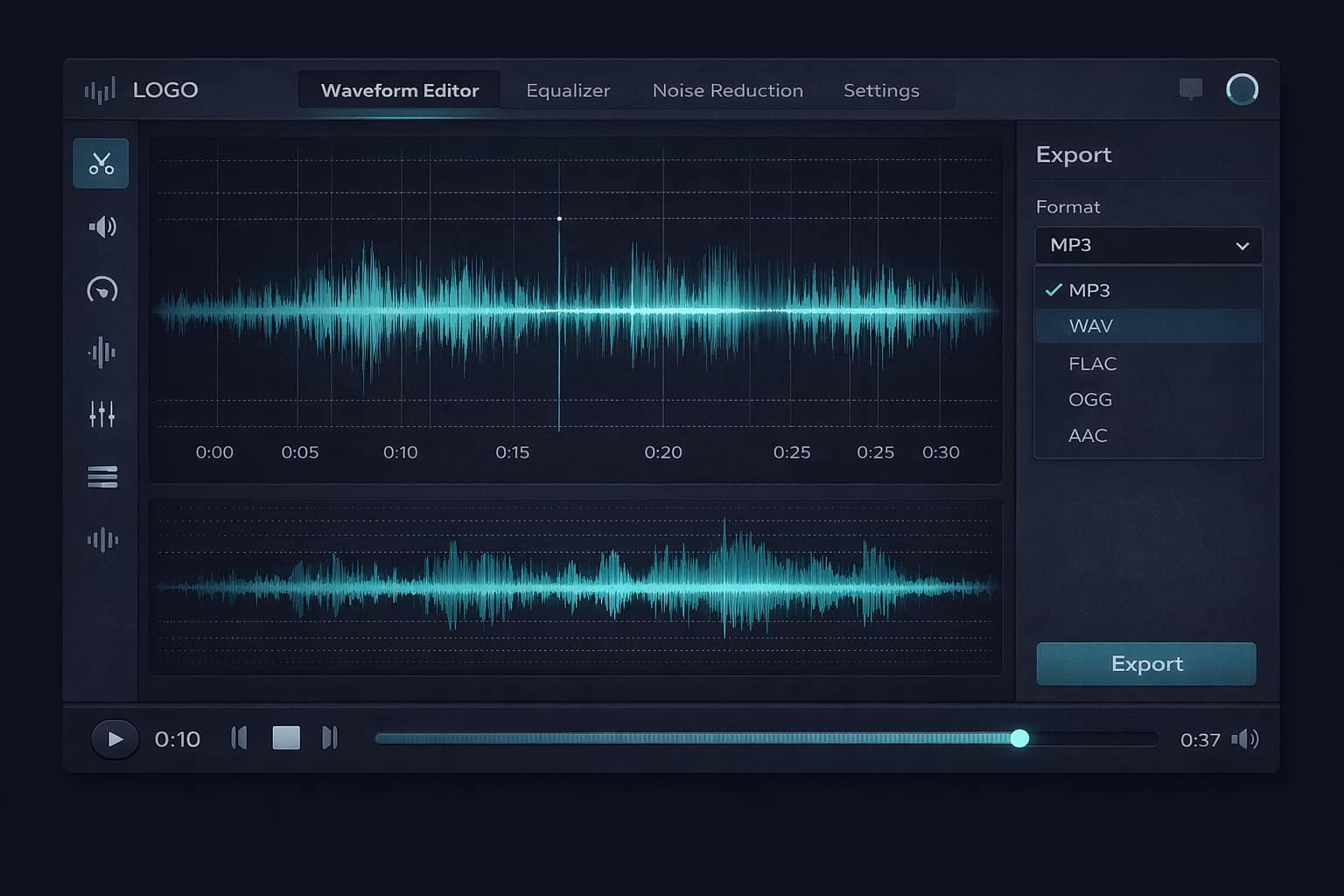 Manual do Audio-Editor Online: ferramentas, fluxo e limites